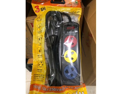 Ổ Cắm 3SND Dây 3mx2 10A