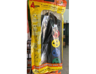 Ổ Cắm 4TSN Dây 3mx2 5A
