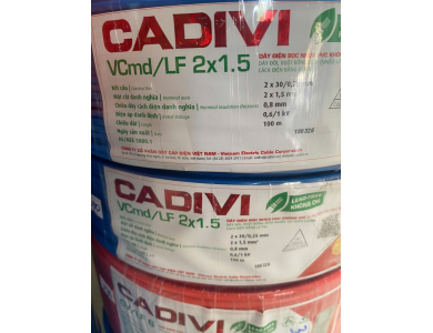 CÁP CADIVI VCMD/LF-2X1.5 -0,6/1KV