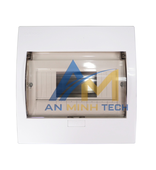 TỦ ĐIỆN MẶT NHỰA ĐẾ NHỰA 4-8 MODULES NDP108P1 NANOCO