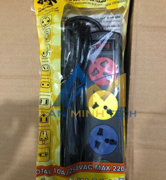 Ổ Cắm 4DND Dây 5mx2 10A
