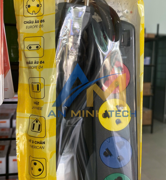 Ổ Cắm 4TSN Dây 3mx2 5A