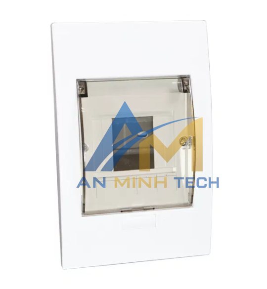 TỦ ĐIỆN MẶT NHỰA ĐẾ NHỰA 2 - 4 MODULES NDP104P1 NANOCO