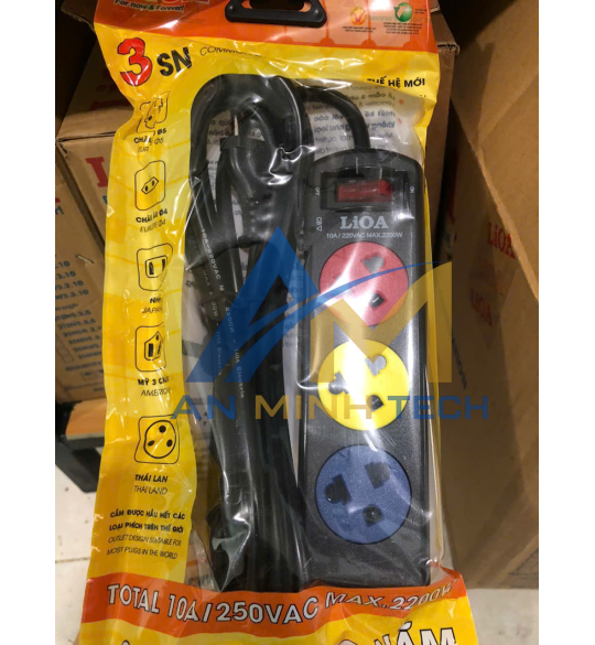 Ổ Cắm 3SND Dây 3mx2 10A