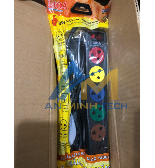 Ổ Cắm 6SND Dây 3mx2 10A