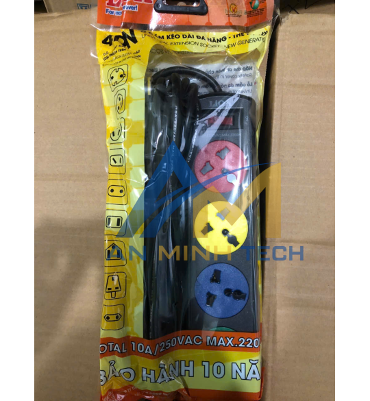 Ổ Cắm 4DND Dây 5mx2 10A
