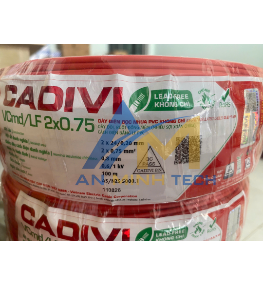CÁP CADIVI VCMD/LF-2X0.75 -0,6/1KV