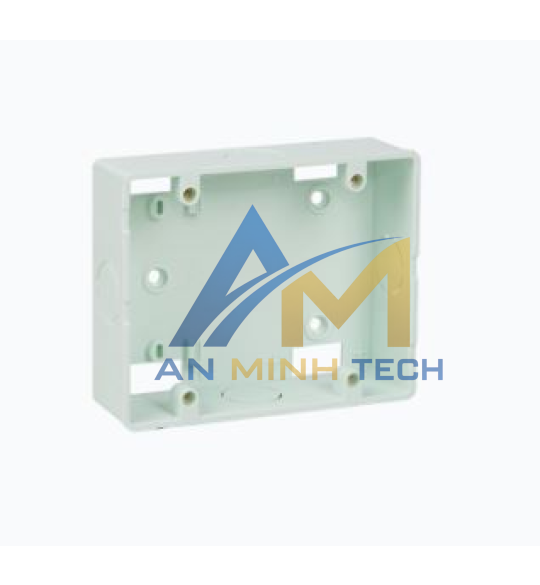 Đế âm nhựa tự chống cháy loại đôi dùng cho mặt chữ nhật S2157/D