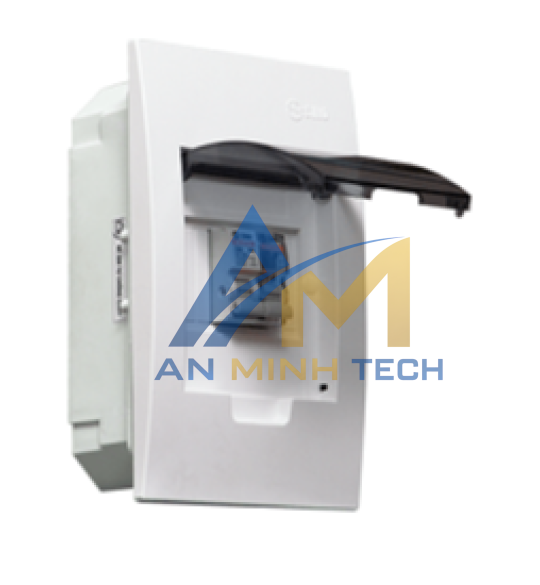Tủ điện mặt nhựa bóng, đế nhựa chứa 2 - 4 Module, E4FC2/4SA