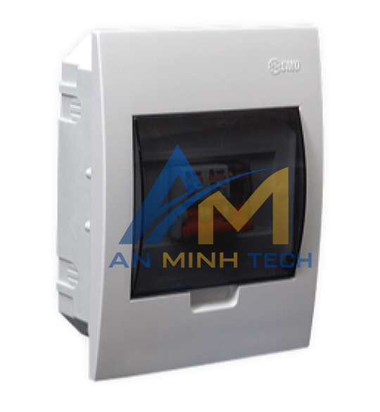 Tủ điện mặt nhựa bóng, đế nhựa chứa 3 - 6 Module E4FC3/6SA SINO